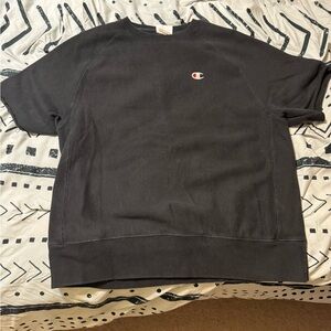 Champion Reverse Weave Black Pullover